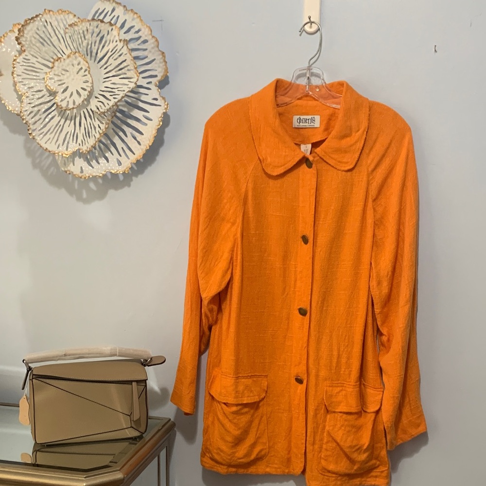 Elements exclusively Spiegel rayon and linen blazer or jacket size large